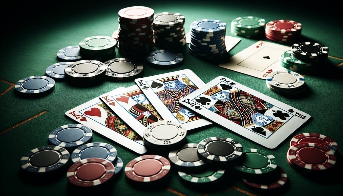 PLO starting hand with pocket kings