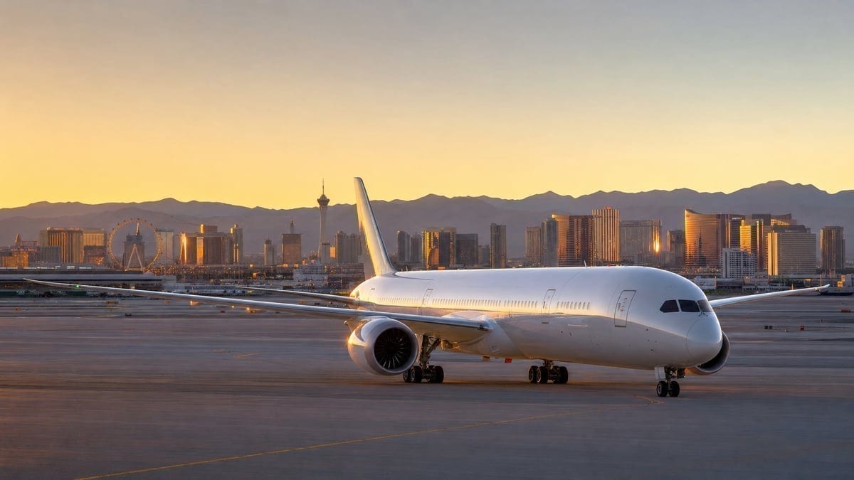 Full Boeing 787 of Japanese Players Flying to Vegas